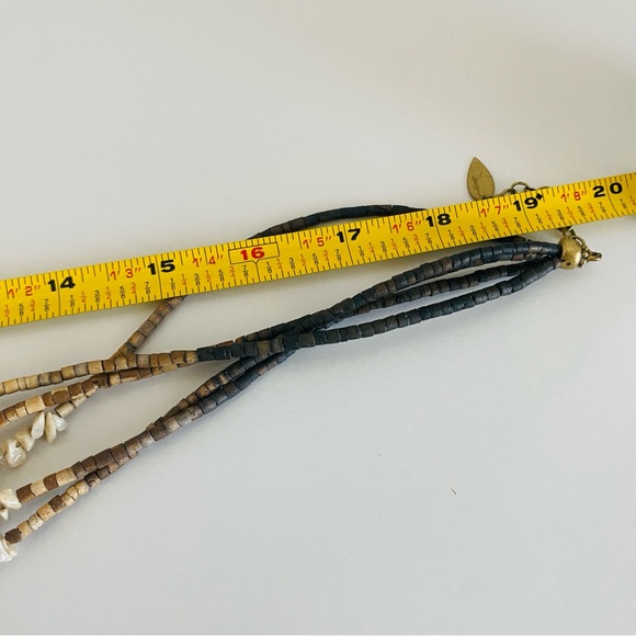 Coldwater creek multi strand multi color chip necklace brown white - Picture 4 of 5